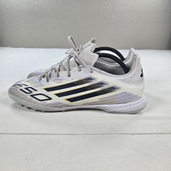 Adidas F50 League TF Indoor White Black Soccer Shoes Men\'s Size 11.5 main image 9